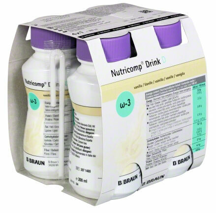 B.Braun Nutricomp Drink D Vanilka perorální roztok 4x200ml porovnat ceny