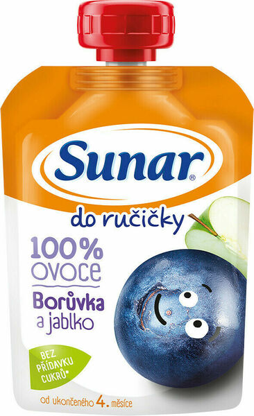 Sunárek Do ručičky jablko - borůvka 100g porovnat ceny