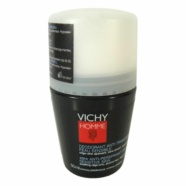 VICHY Homme Deo Roll-on Citlivá pokožka 50ml porovnat ceny