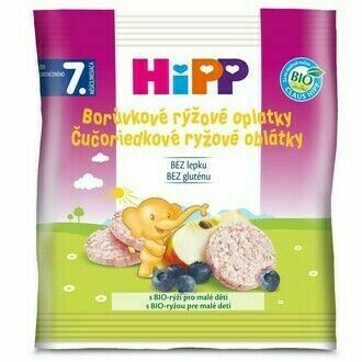 HiPP  BIO Borůvkové rýžové oplatky 30 g porovnat ceny