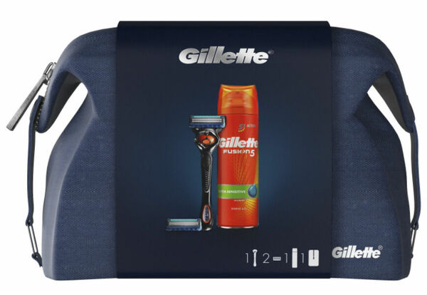 Gillette Dárkové balení Fusion5 ProGlide Holicí strojek + Holicí hlavice + Gel na holení porovnat ceny