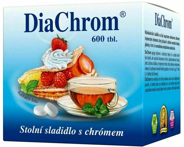 DiaChrom nízkokalorické sladidlo 600 tablet porovnat ceny