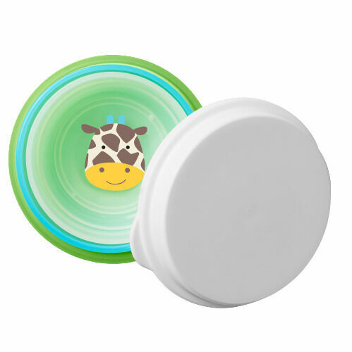 Skip Hop Zoo misky protiskluzové 3ks + víko Žirafa 6m+ porovnat ceny