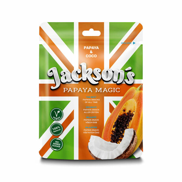 JACKSON´S PAPAYA MAGIC Sušený papayový snack s kokosovými chipsy 50 g porovnat ceny