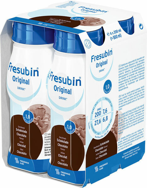 Fresubin original s čokoládovou příchutí perorální roztok 4x200ml porovnat ceny