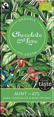 Chocolate and Love Mint 67%, BIO čokoláda 80g porovnat ceny
