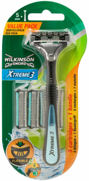 Wilkinson Sword Xtreme3 - Hybrid holící strojek + 5 náhradních hlavic porovnat ceny