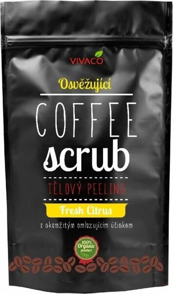 Vivaco COFFE SCRUB - tělový peeling osvěžující Fresh Citrus 200g porovnat ceny