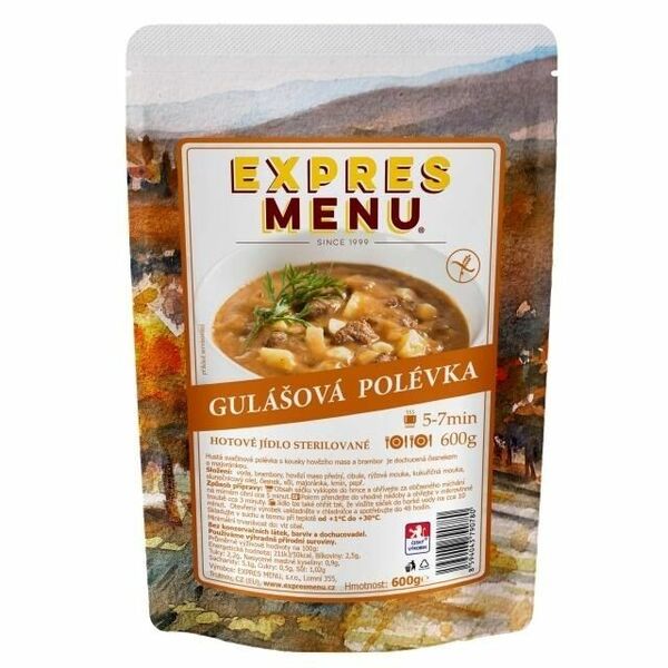 EXPRES MENU Gulášová polévka 2 porce porovnat ceny