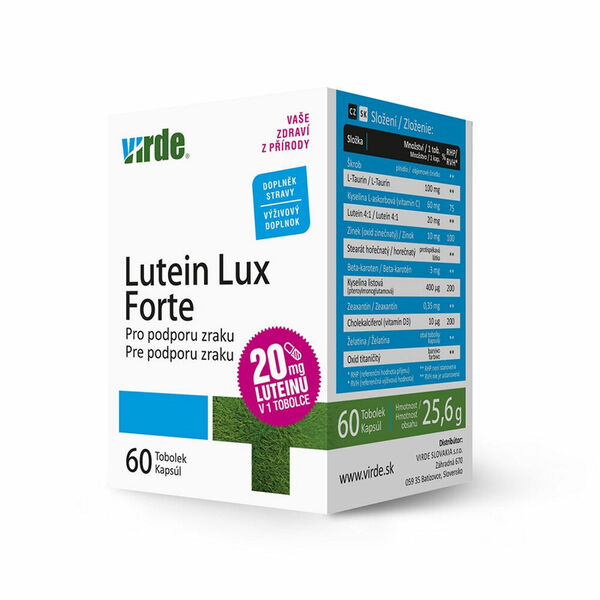 VIRDE Lutein Lux Forte 60 tobolek porovnat ceny