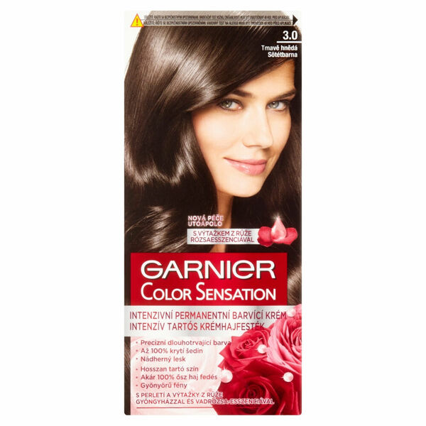 GARNIER Color Sensation Intenzivní permanentní barvící krém 3.0 Tmavě hnědá porovnat ceny