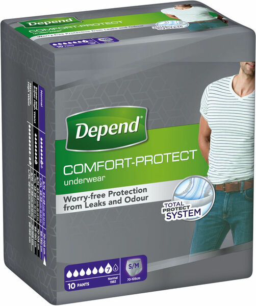 Depend natahovací kalhotky Normal S/M pro muže 10ks porovnat ceny
