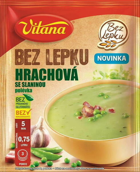 Vitana  Bez lepku Hrachová se slaninou polévka 74g porovnat ceny