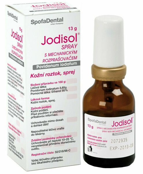 Jodisol Spray s mechanickým rozprašovačem 13g porovnat ceny