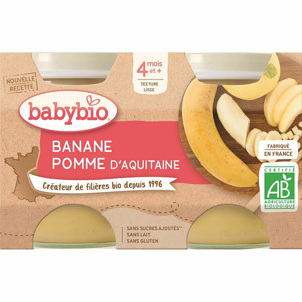 BABYBIO Jablko s banánem 2x130 g porovnat ceny