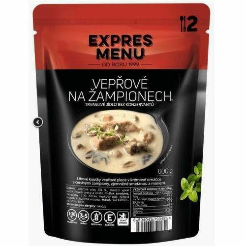 EXPRES MENU Vepřové na žampionech 2 porce porovnat ceny