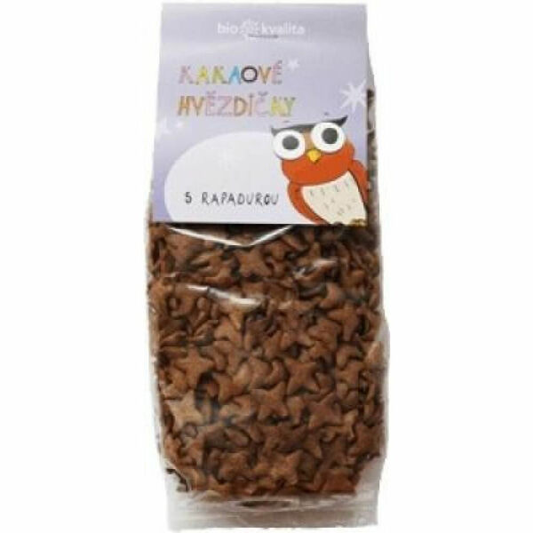 BIO NEBIO kakaové hvězdičky s rapadurou 150 g BO porovnat ceny