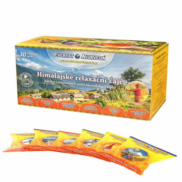 EVEREST AYURVEDA Sáčková kolekce himálajských relaxačních čajů 30 x 2 g porovnat ceny