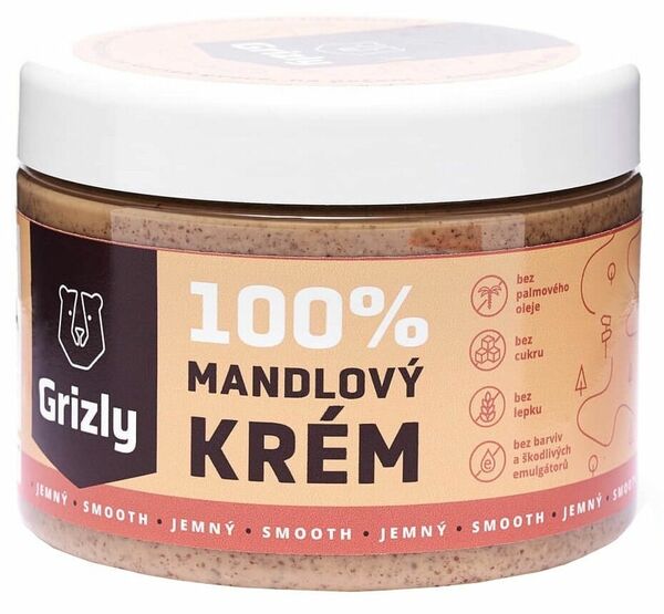 GRIZLY 100% Mandlové máslo jemné 500g porovnat ceny