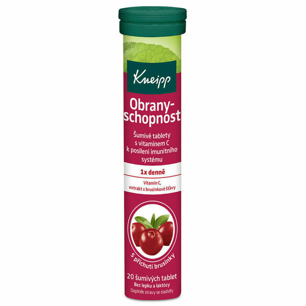 Kneipp Obranyschopnost + Vitamín C brusinka 20 tablet porovnat ceny