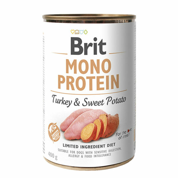 Brit MONO PROTEIN Turkey & Sweet Potato konzerva pro psy 400 g porovnat ceny