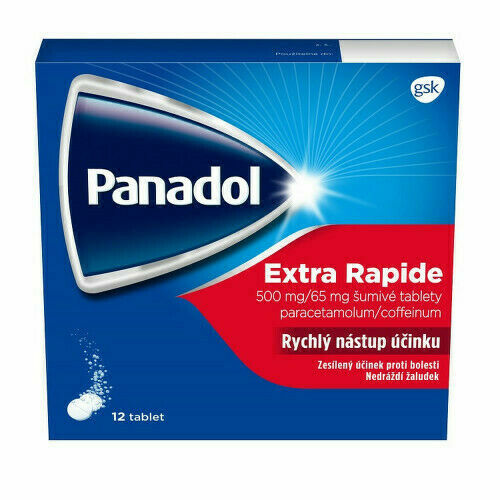 Panadol Extra Rapide 500mg/65mg, 12 šumivých tablet porovnat ceny