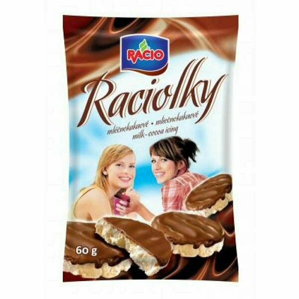 RACIOLKY mléčně - čokoládové 60g porovnat ceny