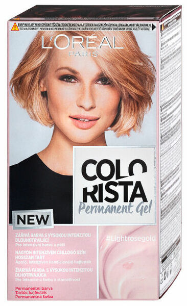 L'Oréal Paris Colorista Permanent Gel Permanentní barva Lightrosegold porovnání ceny