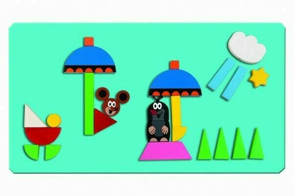 Detoa Magnetické dílky Krtek na cestách dřevo 31ks porovnat ceny