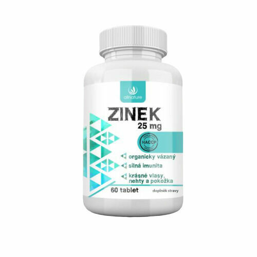 Allnature Zinek 25mg 60 tablet porovnat ceny