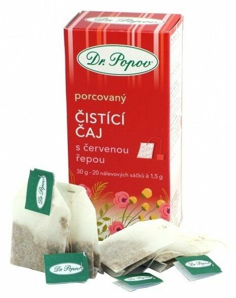 Dr.Popov Čaj čistící s červenou řepou n.s.20x1.5g porovnat ceny