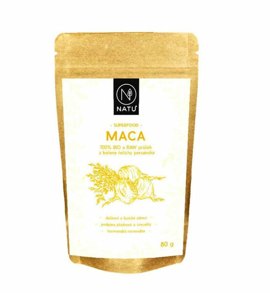 NATU Maca žlutá BIO prášek 80 g porovnat ceny
