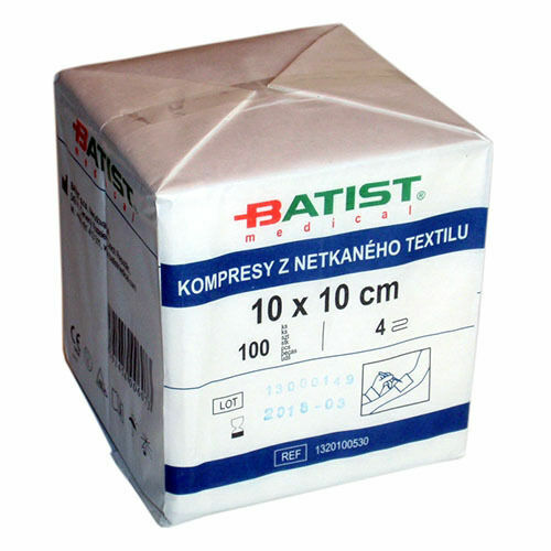 Batist  Kompres z netkaného textilu 10x10cm nesteri.100ks porovnat ceny