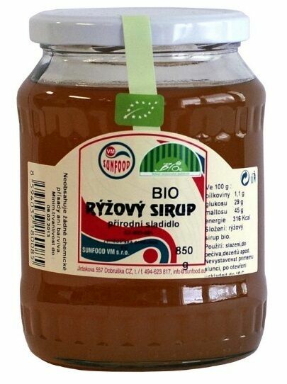 Sunfood  Rýžový sirup 62 BIO 850g porovnat ceny