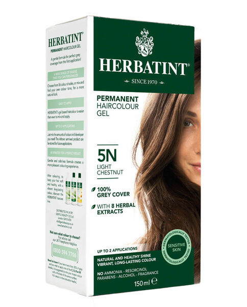 Herbatint Permanentní barva na vlasy světlý kaštan 5N, 150ml porovnat ceny