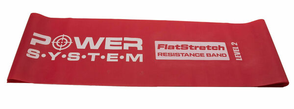 Power System odporová guma FLAT STRETCH BAND LEVEL 2 Červená porovnat ceny