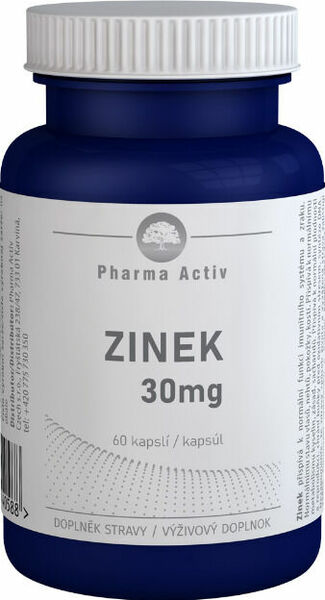 Pharma Activ Zinek 30MG 60kapslí porovnat ceny