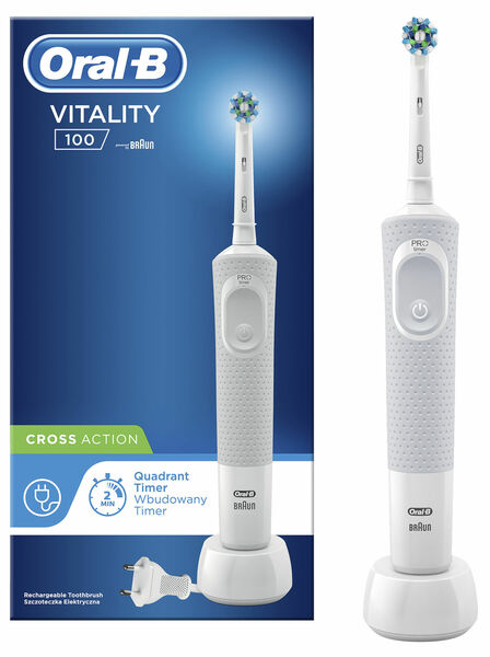 Oral-B Elektrický zubní kartáček Vitality D100 White porovnat ceny