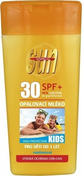 Sun Vivaco  Opalovací mléko s BETA KAROTENEM OF 30 KIDS 200ml porovnat ceny