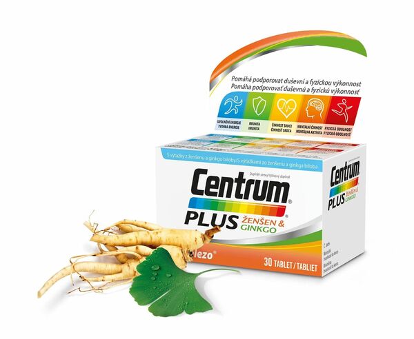 Centrum Plus Ženšen&Ginkgo 30 tablet porovnat ceny