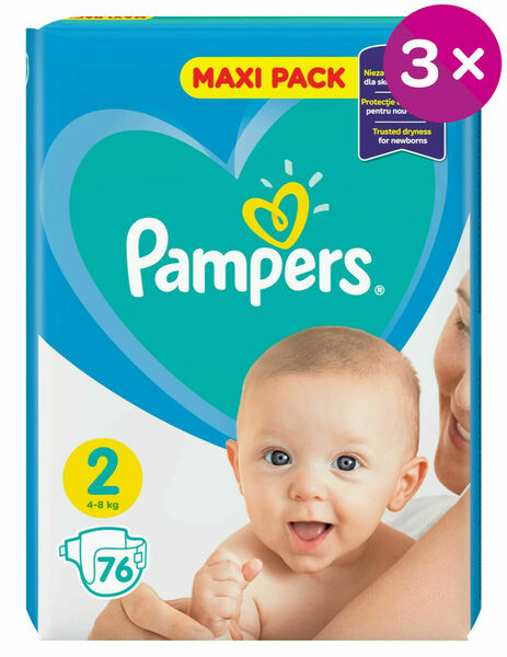 Pampers New Baby Monthy Box 3x(S2 76ks) porovnat ceny