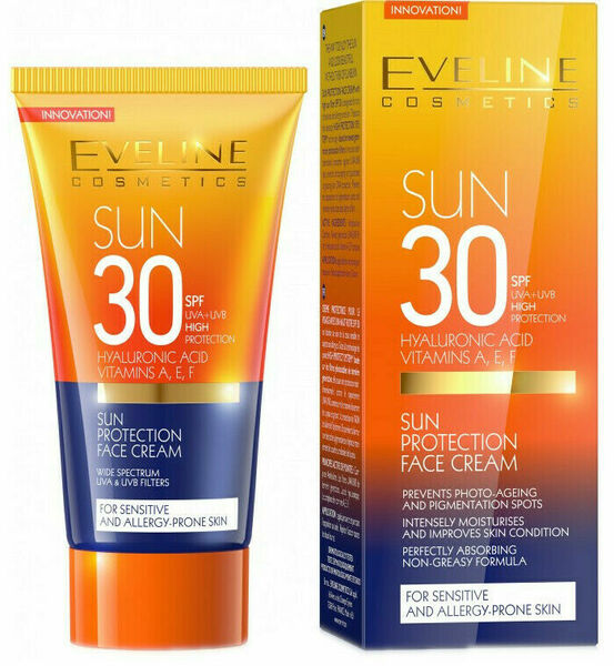 Eveline Cosmetics  Eveline SunCare opalovací krém na obličej SPF 30 50ml porovnat ceny
