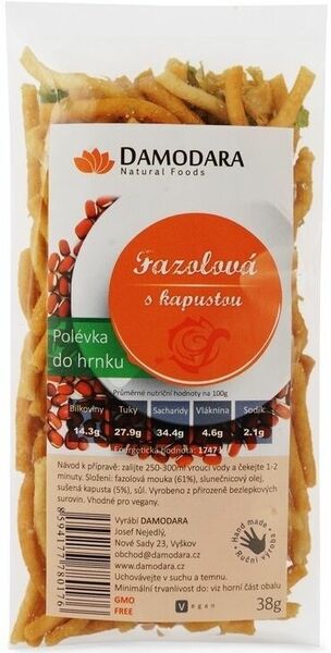 Damodara Instantní polévka Fazolová s kapustou 38g porovnat ceny