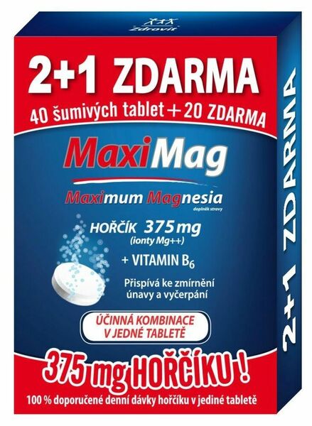 Zdrovit Hořčík+B6 3x20 šumivých tablet porovnat ceny