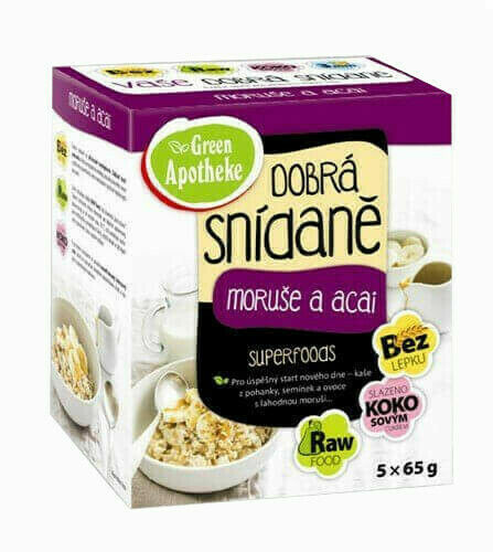 Green Apotheke Dobrá snídaně moruše a acai 5x65g porovnat ceny