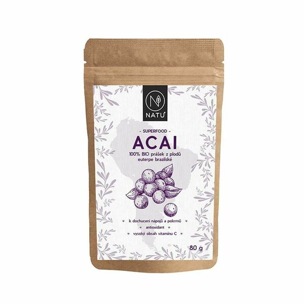 Natu Acai BIO prášek 80g porovnat ceny