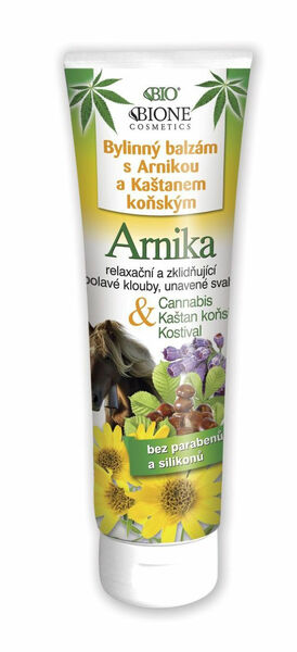 Cannabis Arnika bylinný balzám s kaštanem koňským a kostivalem 300 ml porovnat ceny