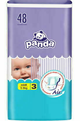 Panda Midi dětské pleny 48ks 5-9kg porovnat ceny
