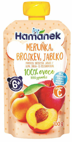 Hamánek Kapsička Broskev, meruňka, jablko 100g porovnat ceny