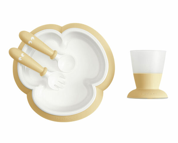 BabyBjörn 4-dílný jídelní set pudrově žlutý porovnat ceny